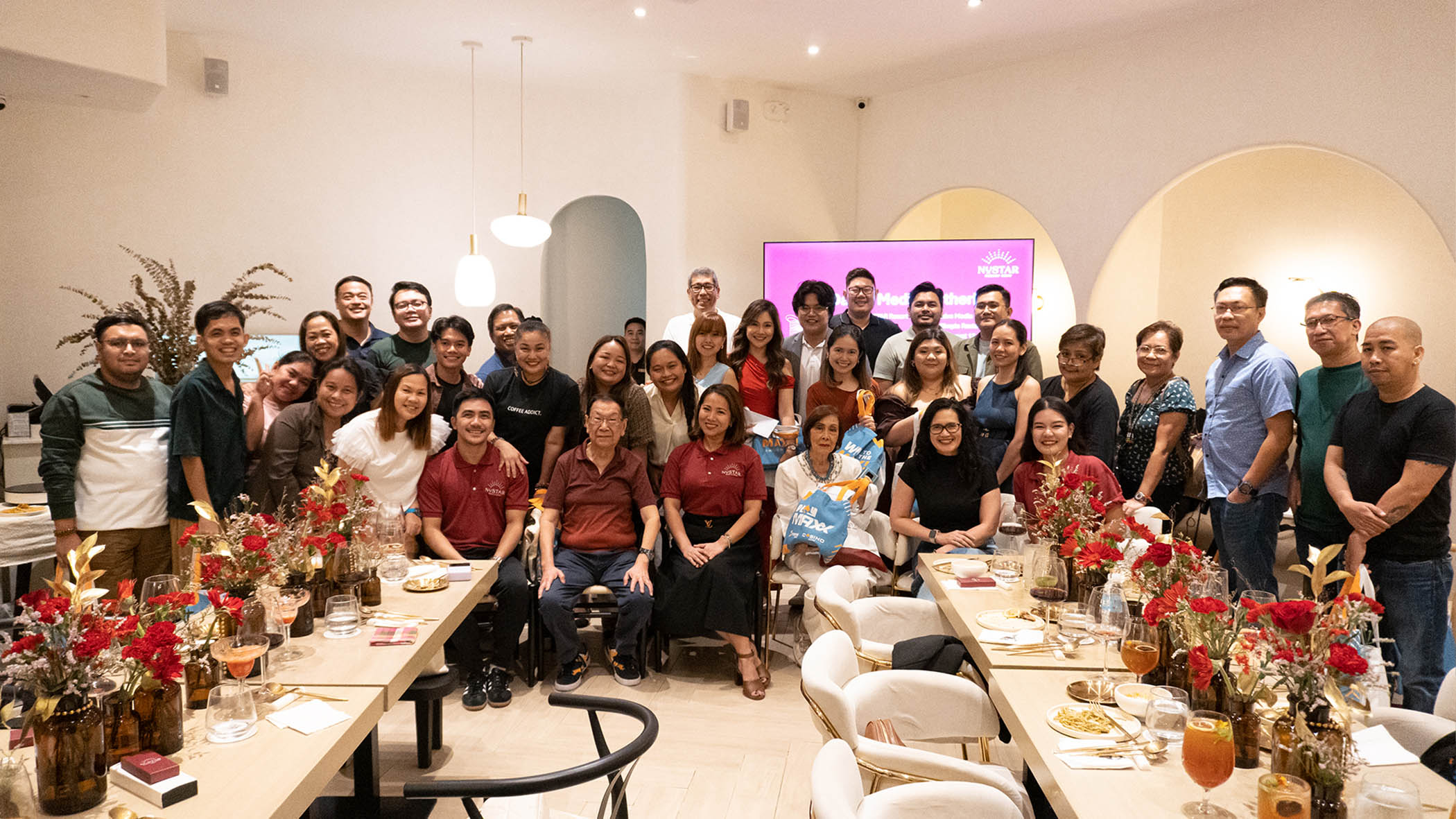 The NUSTAR Resort team with Davao media friends.